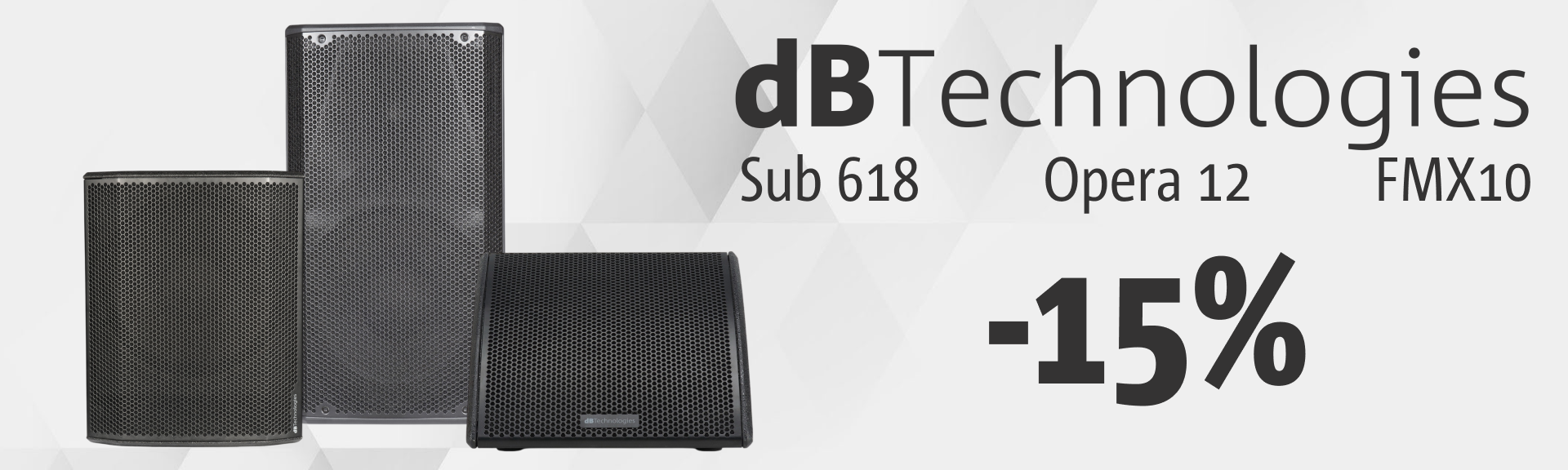 -15% на топові моделі dB Technologies