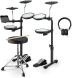 Donner Music DED-70 5 Drums 3 Cymbals with Drum Throne/ Sticks/ Headphone/ Audio Cable EC6700