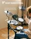 Donner Music DED-70 5 Drums 3 Cymbals with Drum Throne/ Sticks/ Headphone/ Audio Cable EC6700