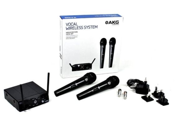 Вокальна радіосистема із двома ручними мікрофонами AKG WMS40 Mini2 Vocal Set BD US25A/C 3350X00050 фото