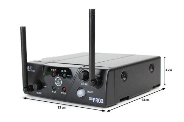 Вокальна радіосистема із двома ручними мікрофонами AKG WMS40 Mini2 Vocal Set BD US25A/C 3350X00050 фото