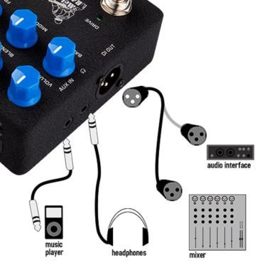 Гітарна педаль предусилителя NUX MLD Bass Preamp + DI Pedal (NBP-5) 86122 фото
