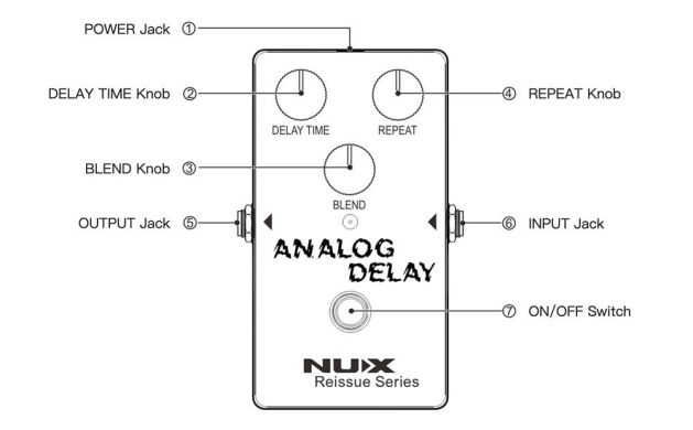 Гітарна педаль ефектів NUX Analog Delay 86133 фото