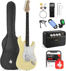 Donner Music DST-100 Sunburst Electric Guitar Kit Yellow EC1170