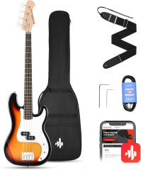 Donner Music DPB-510 Electric Bass Guitar Sunburst EC1228