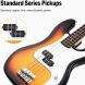 Donner Music DPB-510 Electric Bass Guitar Sunburst EC1227