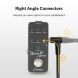 Donner Music Guitar Patch Cable Black 6-Pack 15cm EC1048
