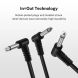 Donner Music Guitar Patch Cable Black 6-Pack 15cm EC1048