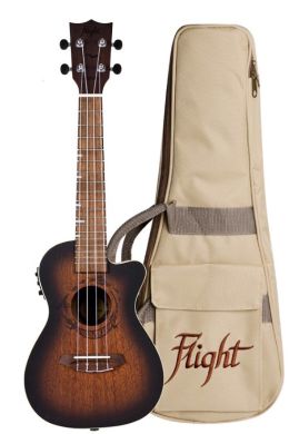 Електроакустичне укулеле Flight DUC380 CEQ Amber Concert 86694 фото