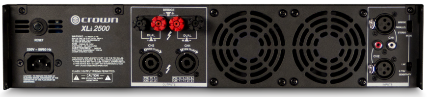 Підсилювач потужності Crown Audio XLi2500 NXLI2500-34-EU фото