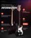 Donner Music DPB-510 Electric Bass Guitar Black EC1228
