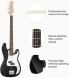 Donner Music DPB-510 Electric Bass Guitar Black EC1228