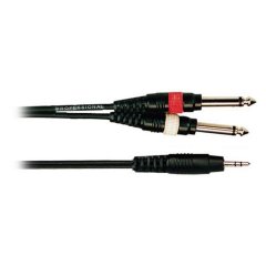 Готовий кабель 2 моно джека- тато -стерео миниджек - тато SOUNDKING SKBB317 BB317 фото