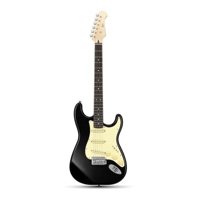 Donner Music DST-600 Electric Guitar-black EC6803